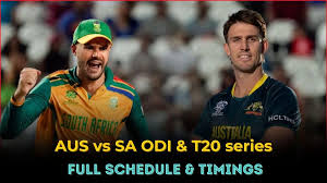 The timing of matches between the South Africa national cricket team and the Australia national cricket team depends on the host country